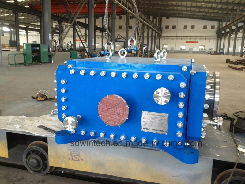 All Welded Stainless Steel Plate Heat Exchanger for Food Beverage Processing and Edible Oil Refinery